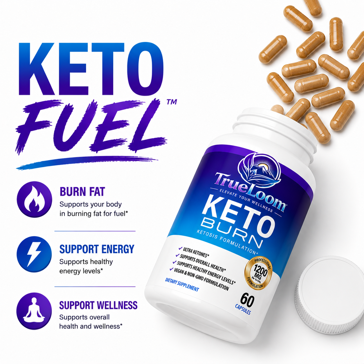 TrueLoom™ Keto Burn | Advanced Ketosis Formula