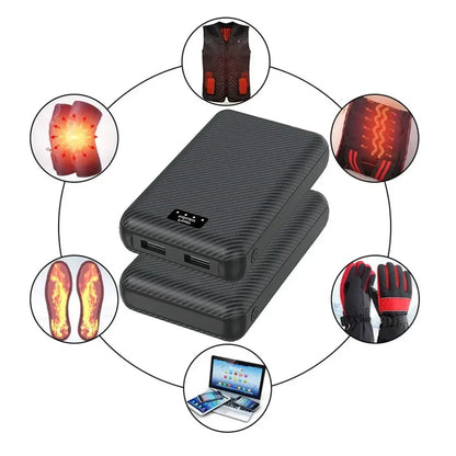 Battery 30000Mah Portabl Heating Mobile Power Supply for Heating Vest Jacket Gloves Electric Heating Equipment DC Power Bank