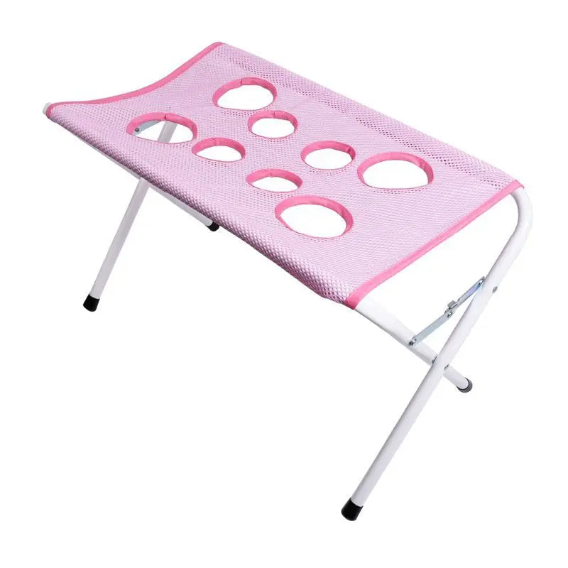 Pet Grooming Hammock Stand Foldable Cat Dog Bathing Rack Quick Dry Mesh Nail Trimming Holder for Small Medium Pets